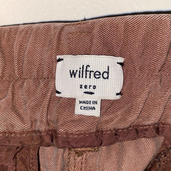 𝅺wilfred Lyocell Tan Pleated Trouser Pants - Picture 6 of 7